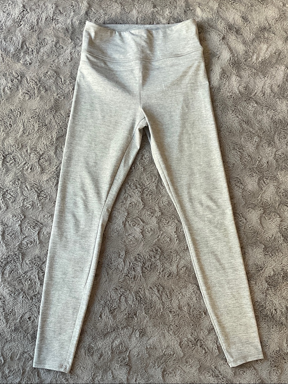 Stretch High-Waist Leggings - Light Gray